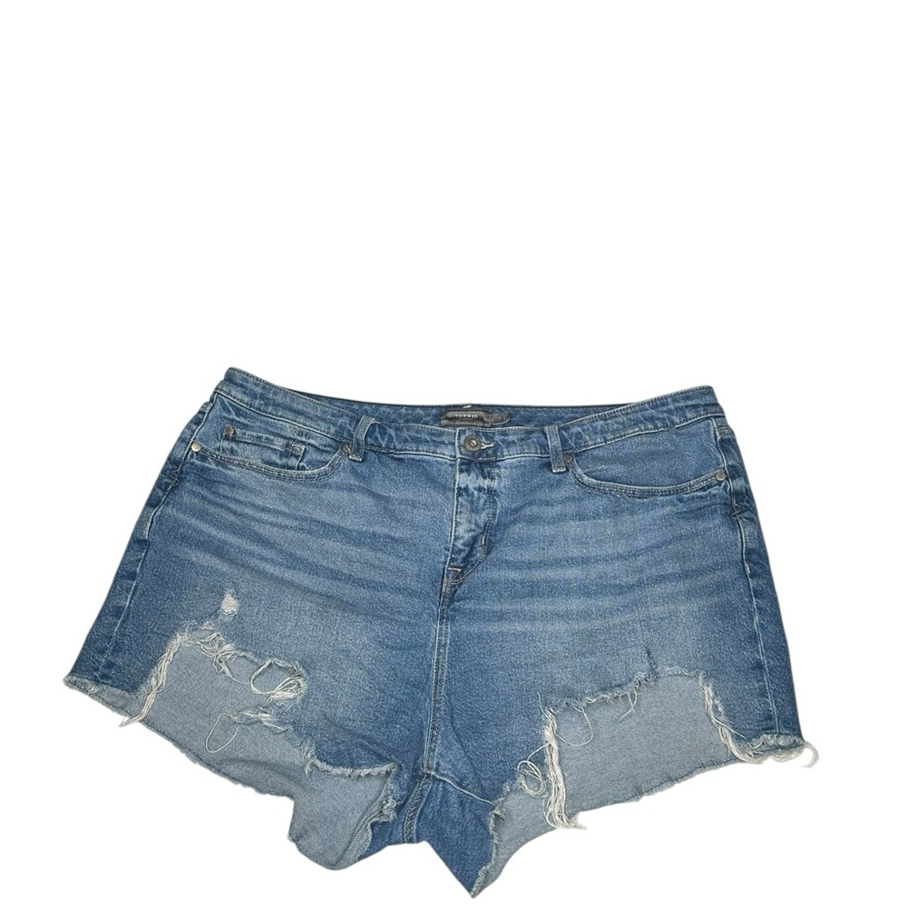 Torrid Distressed Blue Jean Shorts
